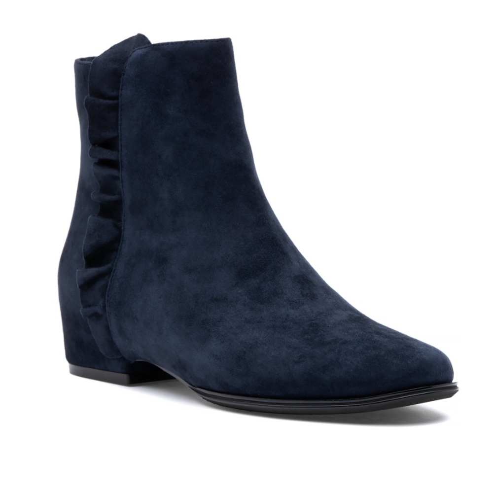 Blue Ankle Booties with Sleek Design